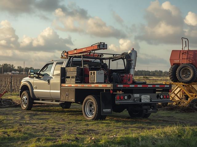 Ironwake mobile welding rig set up for an on-site repair